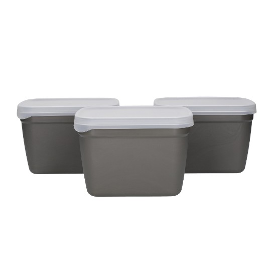 Conjunto de recipientes de armazenamento de 3 peças, bioplástico, 1200ml, "Natural Elements" - marca Kitchen Craft