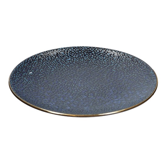 Плоская фарфоровая тарелка, 27 см, "Satori", Indigo Blue - Mikasa