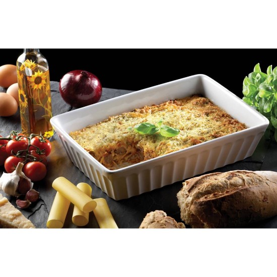 Dixx tal-ħami tal-lasagna, taċ-ċeramika, 20 x 29cm, "World of Flavours" - Kitchen Craft brand