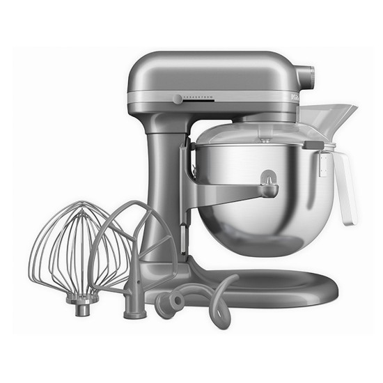 Миксер с повдигаща се купа, 6,6 л, HEAVY DUTY, Contour Silver - KitchenAid