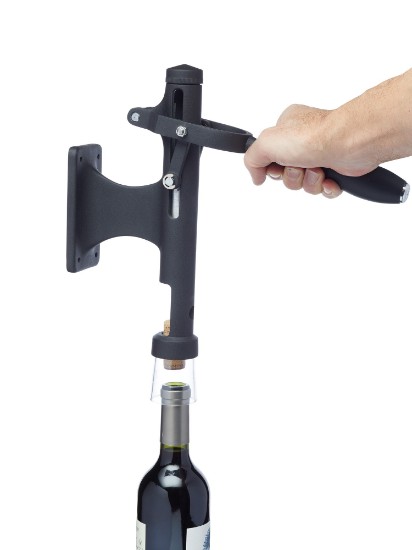 Wall-mounted corkscrew, metal, 26 x 31.5 cm, "Bar Craft" - Kitchen Craft