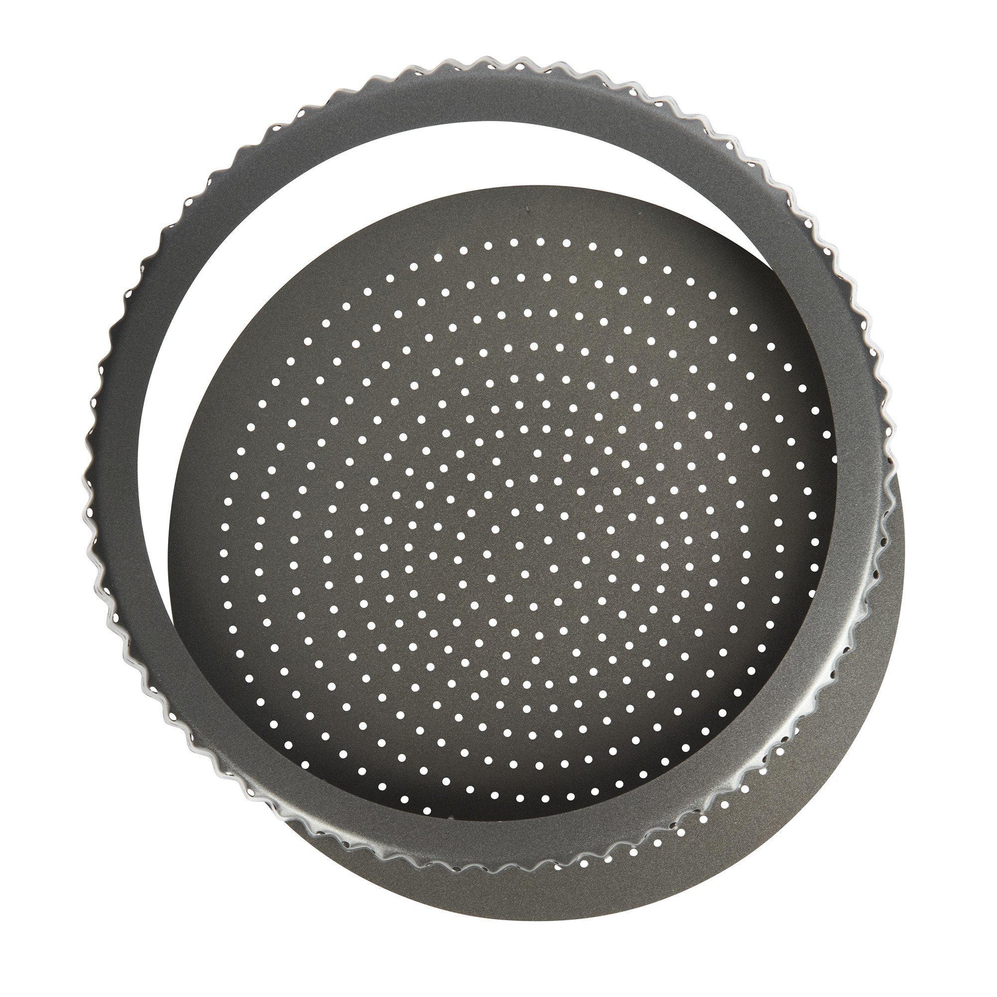 9-Inch Tart Pan Perforated Nonstick with Removable Bottom