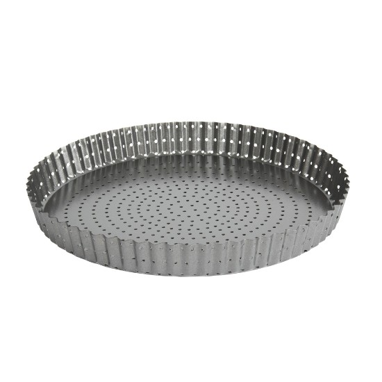 Moule à pâtisserie perforé antiadhésif, acier, 28 cm, "Master Class" - Kitchen Craft