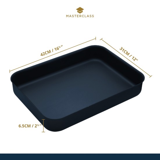 Non-stick baking tray, anodized aluminium, 42 x 32 cm, "Master Class" - Kitchen Craft