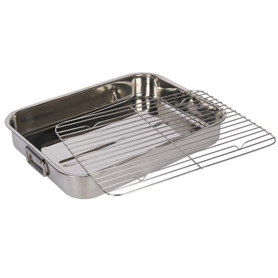 Assadeira, aço inox, 43 x 31cm - Kitchen Craft