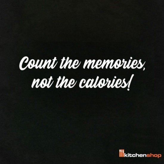 Saco de compras "Count the memories, not the calories"