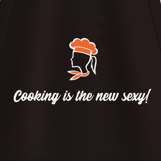 Virtuves priekšauts "Cooking is the new sexy!"