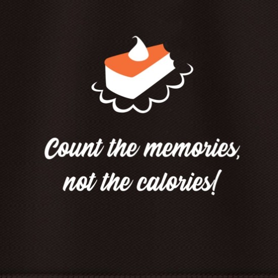 Keukenschort "Tel de herinneringen, geen calorieën"