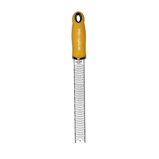 Grater, surgical stainless steel, 32.5 x 3cm, Mustard Yellow, Classic - Microplane