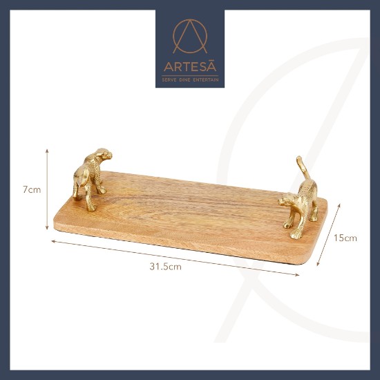 Πιατέλα σερβιρίσματος, ξύλο μάνγκο, 31,5 × 15 cm, "Artesa" - Kitchen Craft