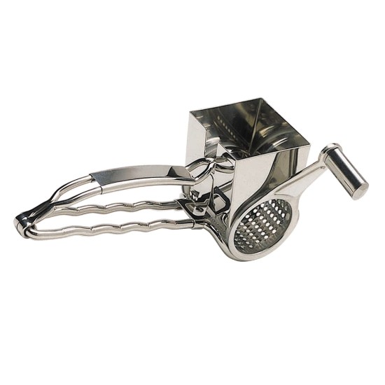 Rotary cheese grater, stainless steel, 21 x 12cm, "Master Class Deluxe" - Kitchen Craft