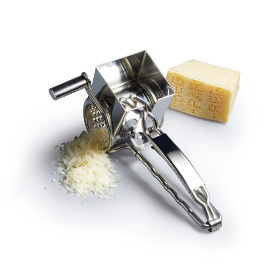 Rotary cheese grater, stainless steel, 21 x 12cm, "Master Class Deluxe" - Kitchen Craft