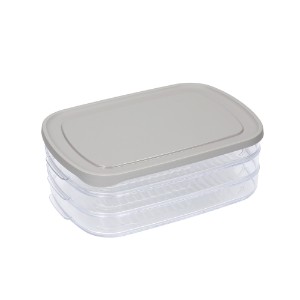 Compartmentalized food storage box, plastic, 23 x 16cm, 'Master Class' - Kitchen Craft