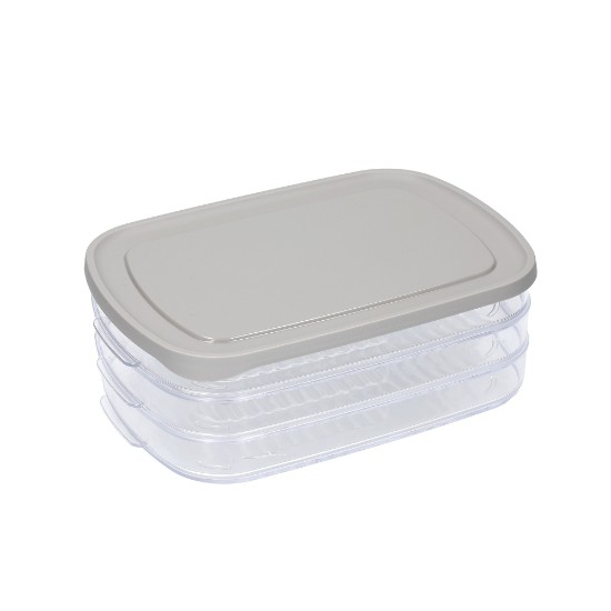 Caja de almacenamiento de alimentos compartimentada, plástico, 23 x 16 cm, 'Master Class' - Kitchen Craft