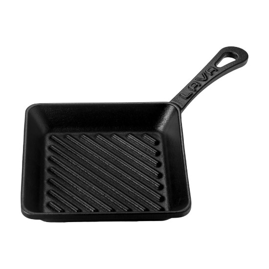 Cast iron grill pan, 16 x 16 cm - LAVA brand