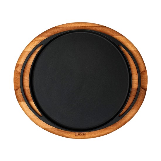 Pizza/pancake pan with wooden stand, 20 cm - LAVA