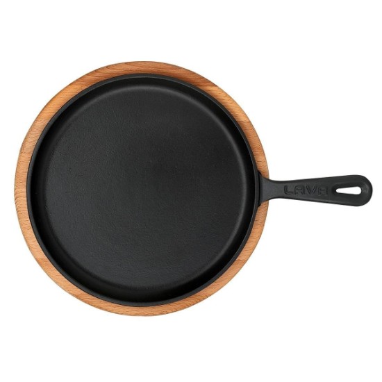 Pancake pan, 26 cm, with wooden stand - LAVA