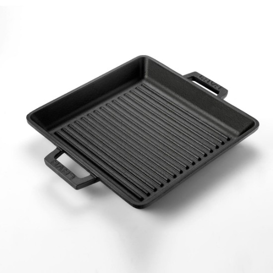 Grill tray, cast iron, 26 x 26 cm - LAVA brand