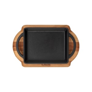 Tava fonta 12 x 15 cm cu suport - LAVA