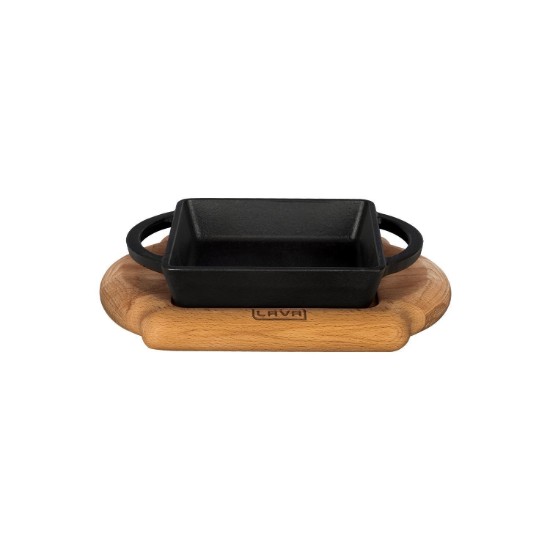 Gusseisenschale, 12 x 12 cm, mit Ständer - Marke LAVA