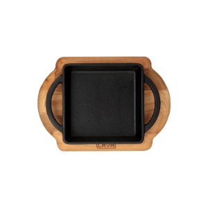 Fuente de hierro fundido, 12 x 12 cm, con soporte - marca LAVA