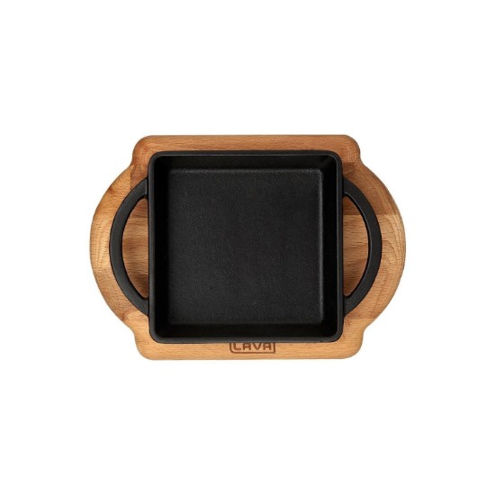 Gusseisenschale, 12 x 12 cm, mit Ständer - Marke LAVA