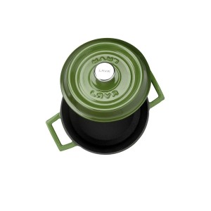 Κατσαρόλα από χυτοσίδηρο, 16 cm / 1,33 L, πράσινο, Trendy - Lava
