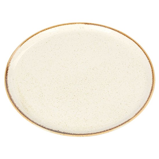 Porcelain plate, 32cm, "Seasons", Beige - Porland