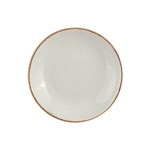 Deep plate, 21 cm, porcelain, Seasons, Gray - Porland