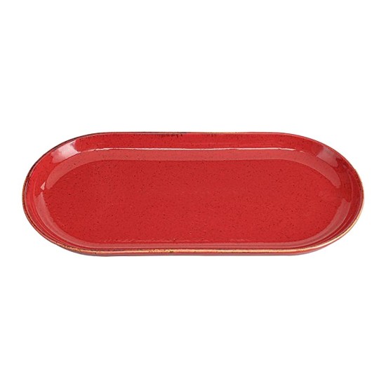 Oval "Séasúir Alumilite" platter 30 x 15 cm, Dearg - Porland  