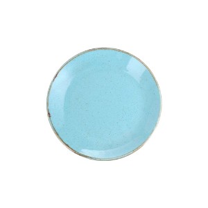 Porcelain plate, 18 cm, 'Seasons', Turquoise - Porland