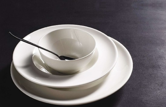 Middagstallerken, porcelæn, 26cm, "Aluminite Finesse" - Porland