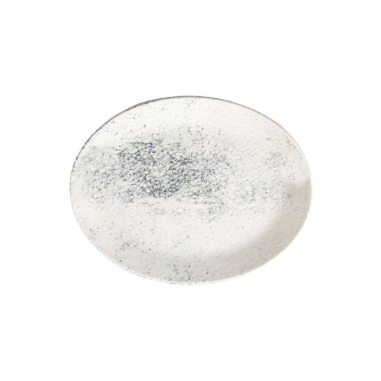 Plat ovale en porcelaine, 21 x 16 cm, "Smoky" - Porland