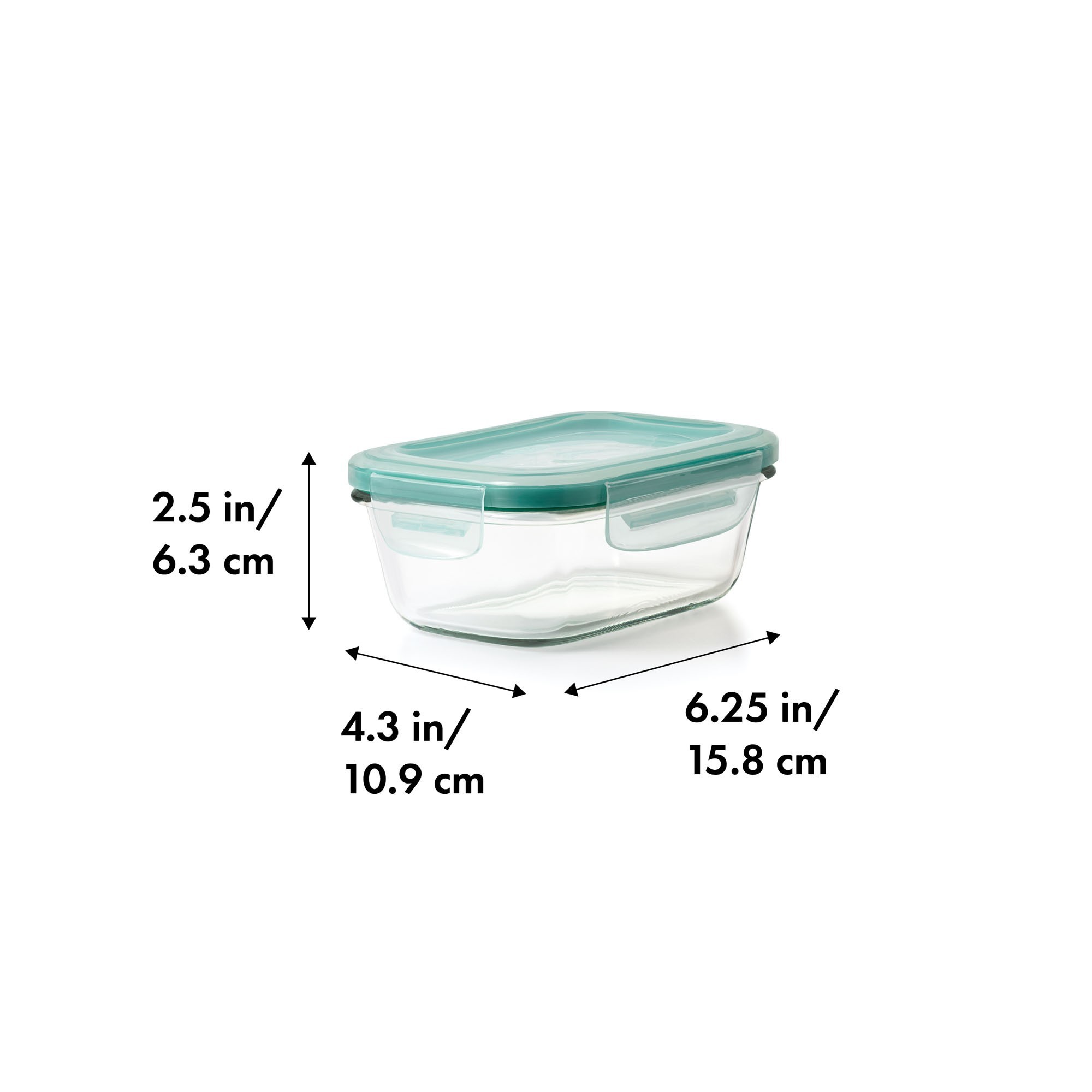 Good Grips 8 Cup Smart Seal Glass Food Storage Container - Rectangle, OXO