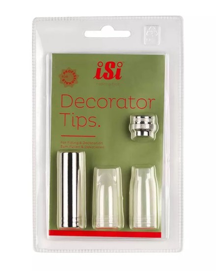 Conjunto de 3 pontas decoradoras com adaptador - iSi