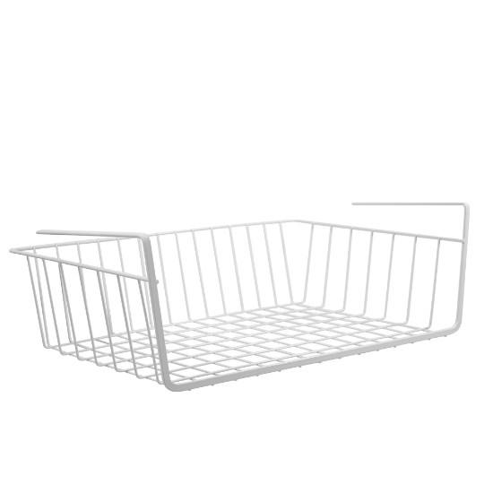 Hanging under-shelf basket, carbon steel, 30 x 24.5 x 10 cm - Zokura
