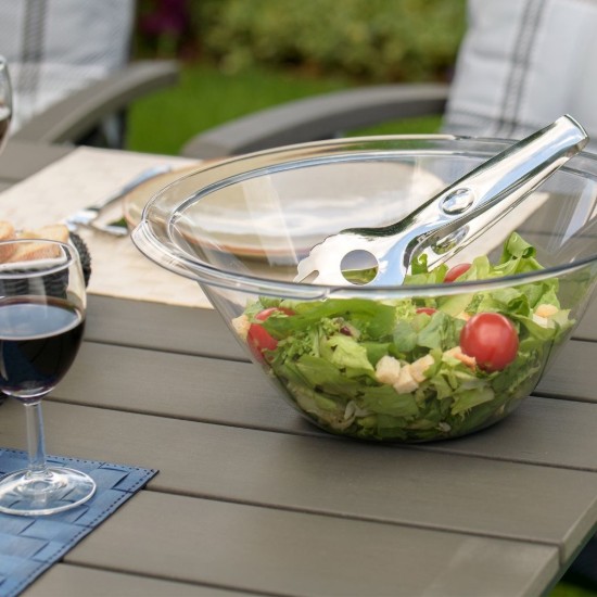 Pinze Da Cucina In Acciaio Inox – Pinza A Forbice Per Insalata, Carne, Barbecue, Pasticceria, 25,5 Cm, Color Oro