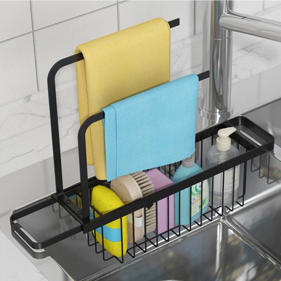 Extensible kitchen sponge holder, carbon steel - Zokura