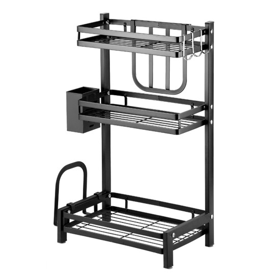 Spice rack, carbon steel, 35.5 x 23 x 60 cm - Zokura