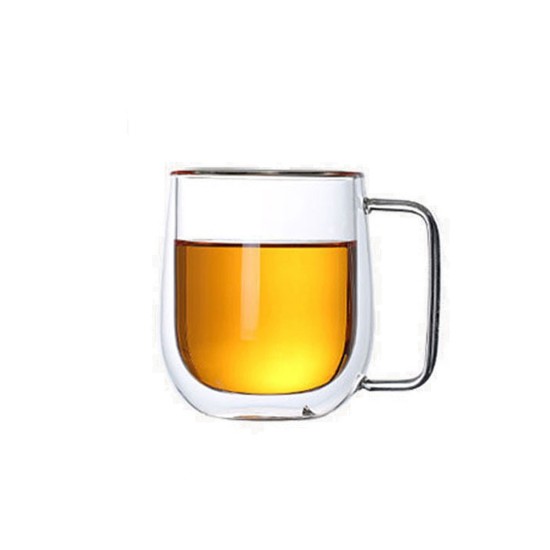 Sett ta '2 mugs tal-ħġieġ, b'ħitan doppji, 350 ml - Zokura