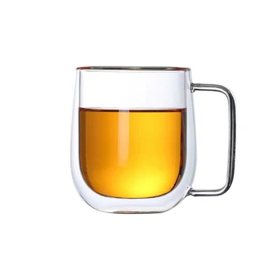 Sett ta '2 mugs tal-ħġieġ, b'ħitan doppji, 450 ml - Zokura