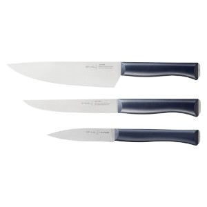 3-piece knife set, stainless steel, "Intempora" - Opinel