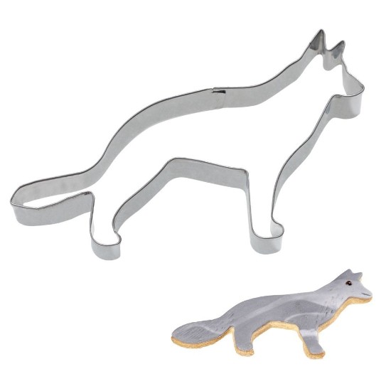 Hund-/vargformad kexskärare, 10 x 6 cm, rostfritt stål - Westmark