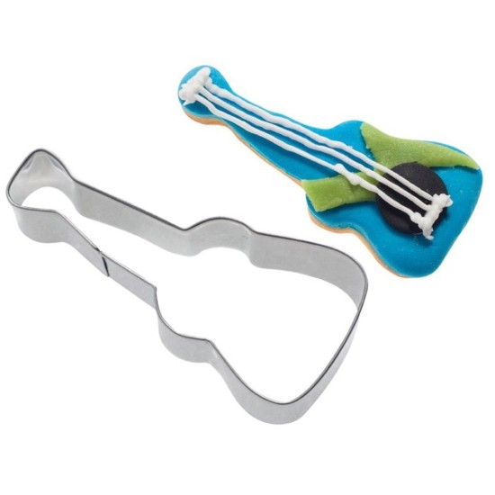 Guitar-shaped biscuit cutter, 8 cm, stainless steel - Westmark 