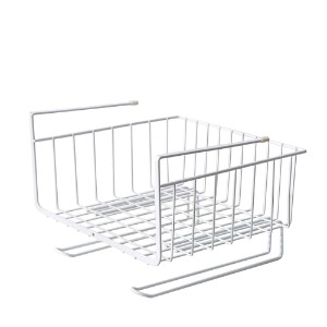Hanging under-shelf basket, carbon steel, 29.5 x 24.5 x 18 cm - Zokura