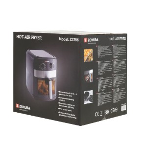 Hot air fryer, 6.3L, 1350W - Zokura