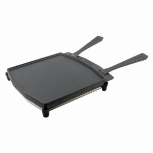 Piastra/Grill in ghisa bifacciale, con griglia, 34,6 x 31,8 cm - Ooni