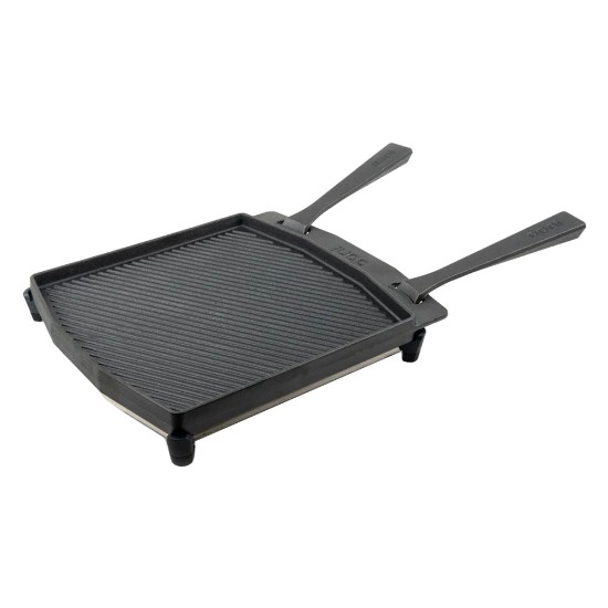 Tosidig kokeplate/Grill i støpejern, med stativ, 34,6 x 31,8 cm - Ooni