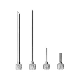 Set of 4 injector tips, stainless steel - iSi