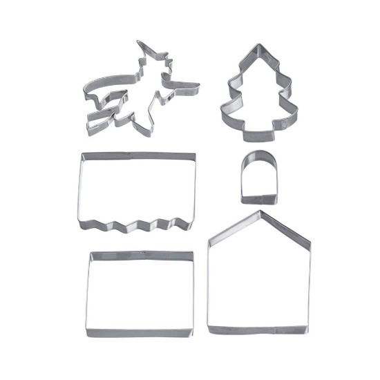 6-piece cookie cutter set, "Gingerbread house" - Westmark